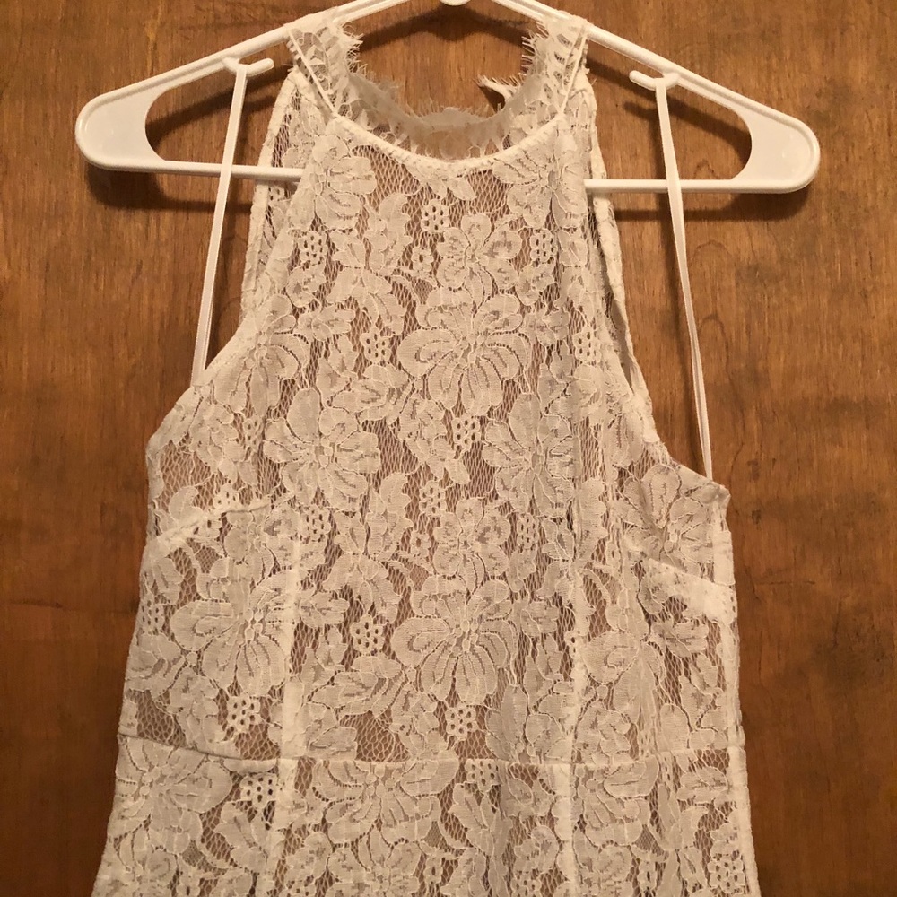 White lace dress